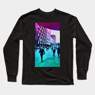 Pastel Brisbane City Print - Edward Street Long Sleeve T-Shirt